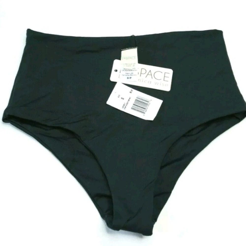 L*Space High Waist Black Bikini Bottom